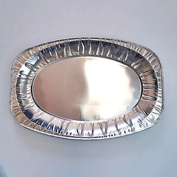 2270ml Oval Aluminum Foil Dinner Plate Fish Pans Foil Grilling BBQ Container