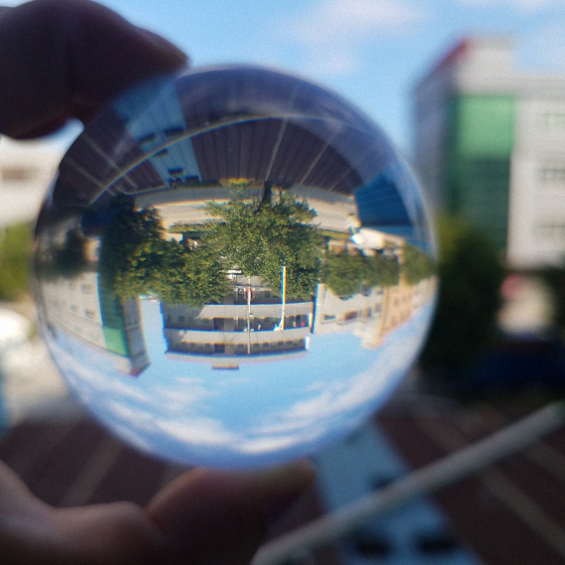 High quality 2.75"/3" 70mm/75mm clear acrylic contact Juggling ball