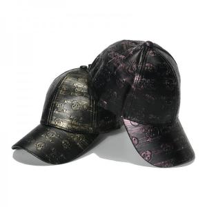China 2022 PU Fashion Baseball Cap Hip Hop Skull Baseball Cap wholesale
