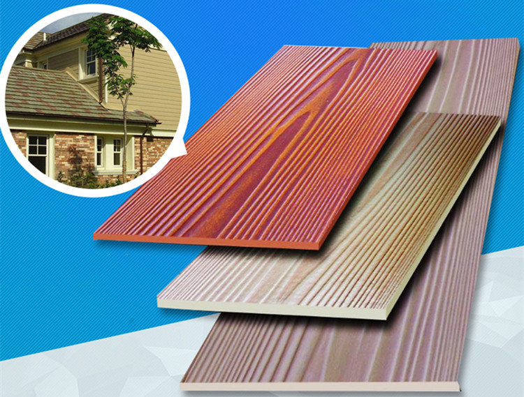 Lightweight, high-strength, heat, frost decorative wall panel fiber cement siding board