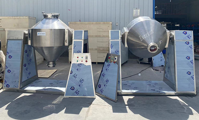 Stainless Steel 0.3 - 10 Cubic Meter Double Cone Blender For Metal Powders Ores