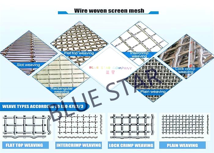 Plain Weave Carbon Steel Gravel Screen Mesh , Quarry Ming Crimped Wire Mesh