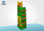 Snacks POP Clear Cardboard Marketing Displays Tall For Multiple Stores