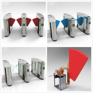 China RFID Turnstiles Flap Gate Barrier , Automatic Optical Turnstile Access Control wholesale