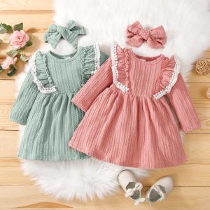 China Breathable Children'S Dress Clothing Solid Color Sleeveless Dresses Sweet Green wholesale