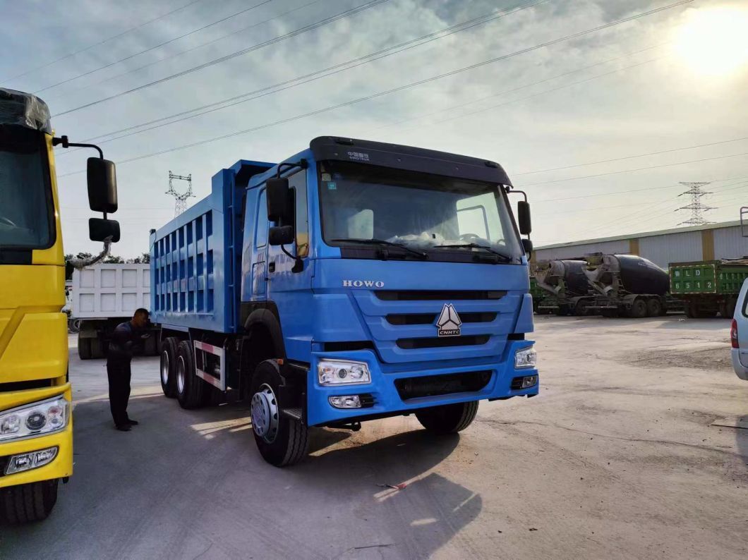 Different Colors Transportation Truck HOWO 6*4 Tipper Truck Construction Dump Trucks for Sale