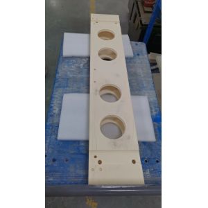 China Beige Multi-Hole Rectangular Ceramic Bracket (Industrial Grade Precision Support Frame) wholesale