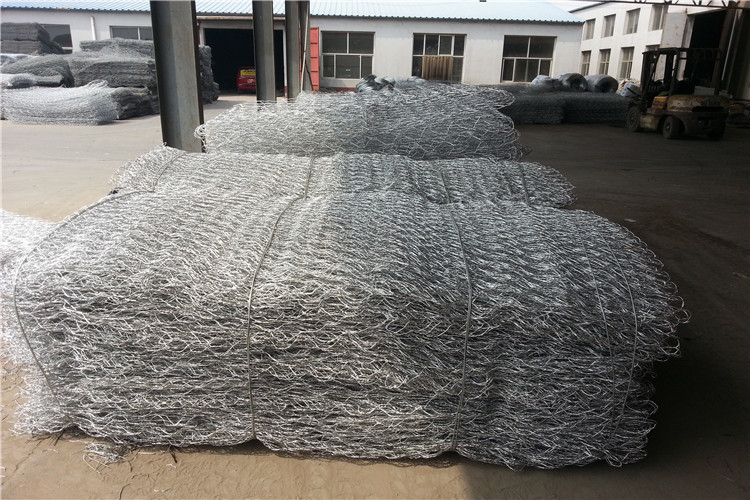 100x80mm Galvanized Hexagonal Chicken Wire Mesh Metal Wire Mesh Gabion 2x1x1m Box Mesh