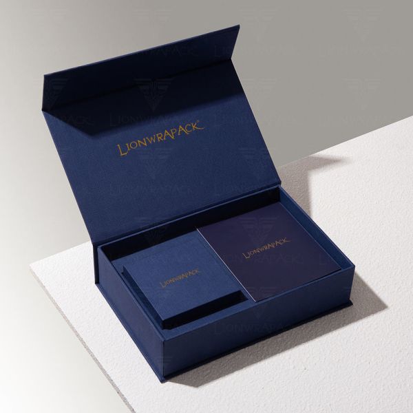 Wholesale Jewelry Gift Set Flip-Top Magnetic Closure Box, Velvet Bag & Card Sustainable Packaging Bulk