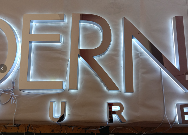Led Luminous Text Back Lit Signage Outdoor Indoor Shop Wall Mounted Led Module Light Up Letter Sign