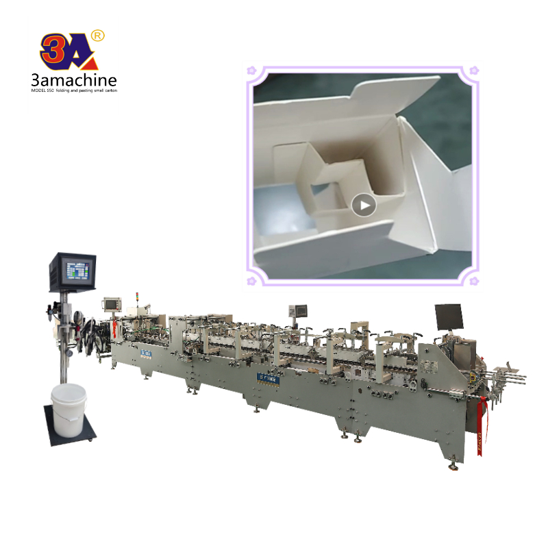 Folder Gluer Machine for Hard Cover Book Making Incorporating Water Soluble Cold Glue