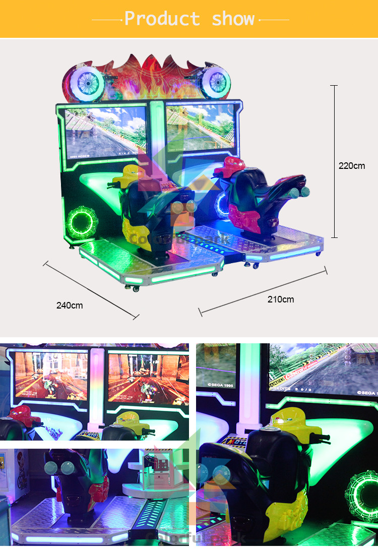 Manx Tt Car Racing Arcade Machine Motorcycle Racing Deluxe Appearance