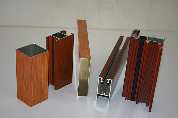 SGS 2.0mm Wood Grain Window Aluminum Profile Extrusions