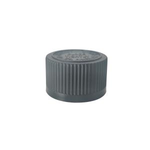 China Grey Plastic Screw Lock 28mm Child Resistant Cap For Medicine Bottle wholesale