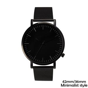 China IP Black Coating Minimalist Waterproof Watch Stainless Steel Back Water Resistant wholesale