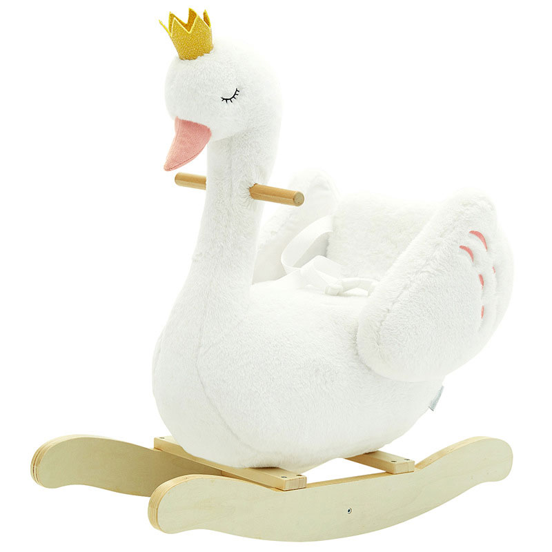Rocking Horse Toddler Ride-On Toy Solid Wood Unisex 0-24 Months Great for 1-5 Year Old Boys Girls