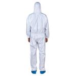Full Sizes Options White Disposable Hooded Coverall for Safety Equipment