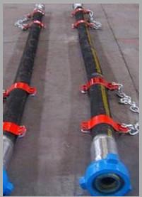 China sell oilfield Rotary Hose 3 1/2'' x 55' vibrator hose with 4'' male wholesale