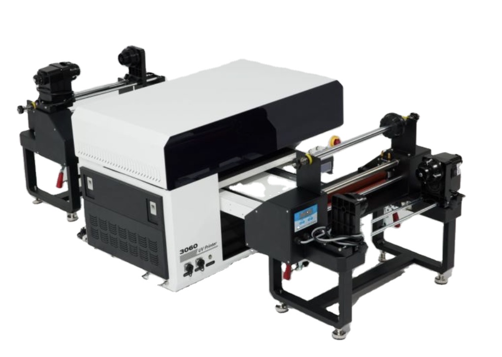 XP600 Printhead UV Printer for Roll to Roll and Flatbed Printing Varnish on Cylinders