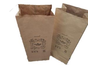 China Double Layers Brown Kraft 120g/M2 Charcoal Paper Bags wholesale