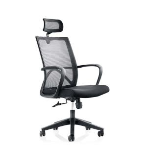 China Black Rocking Swivel Ergonomic Chair , OEM Staff Mesh Revolving Chair wholesale