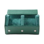 Luxury Ravel Watch Box Crazy Horse Leather 2 Slot Watch Case Travel Roll For