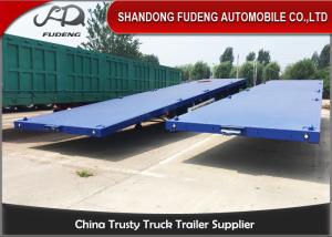 China Three Axle Flatbed Container Trailer 40 Ft Flatbed Trailer For Tractor wholesale