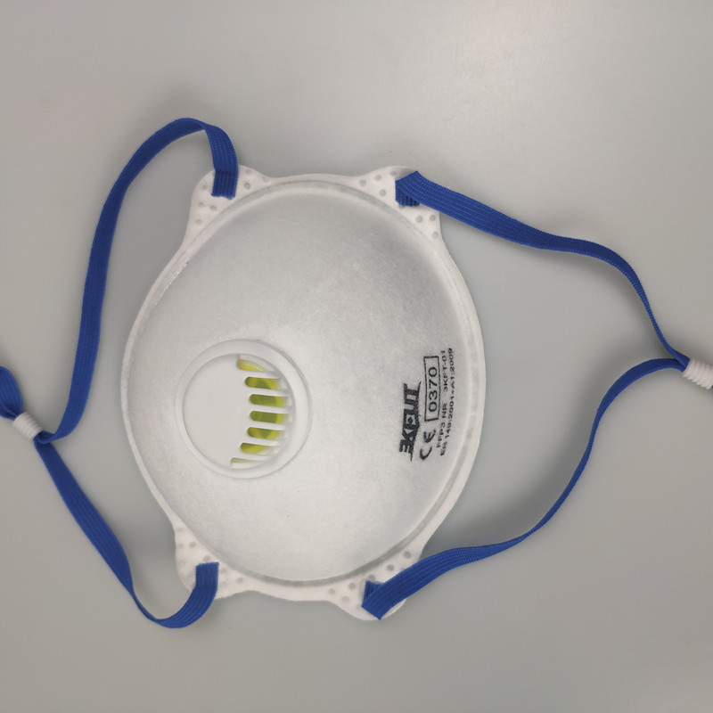 Protective FFP3 Face Mask With Breathing Valve Headbands