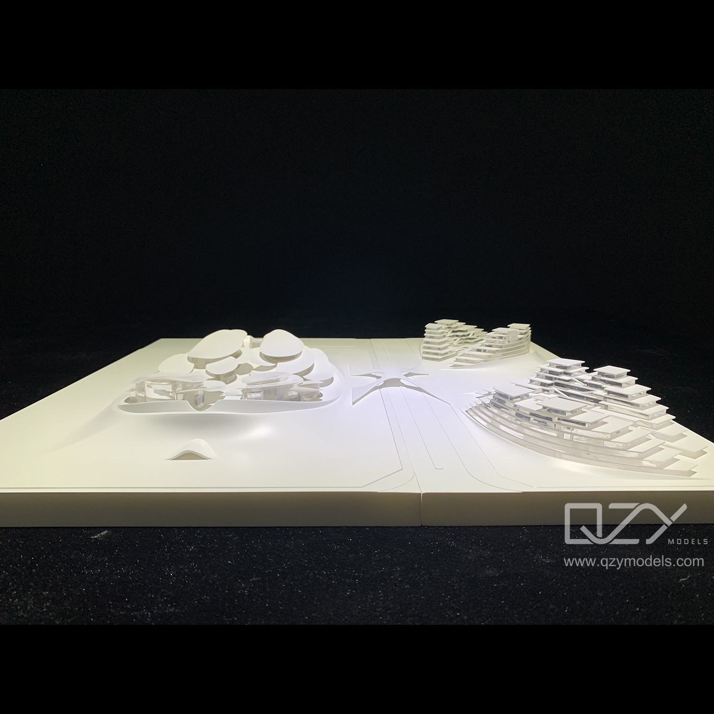 Swooding 1/1000 Chengdu Exhibition Center Scheme Model Architectural Design 3D Models