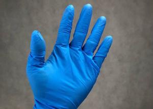 China Bodyguards Clear Vinyl Nitrile Medical Examination Gloves / Blue Nitrile Exam Gloves wholesale