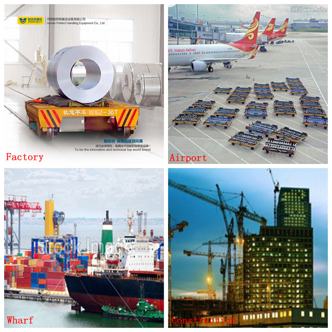 Steering 30t Customization Electric Transfer Cart Table Factory Use