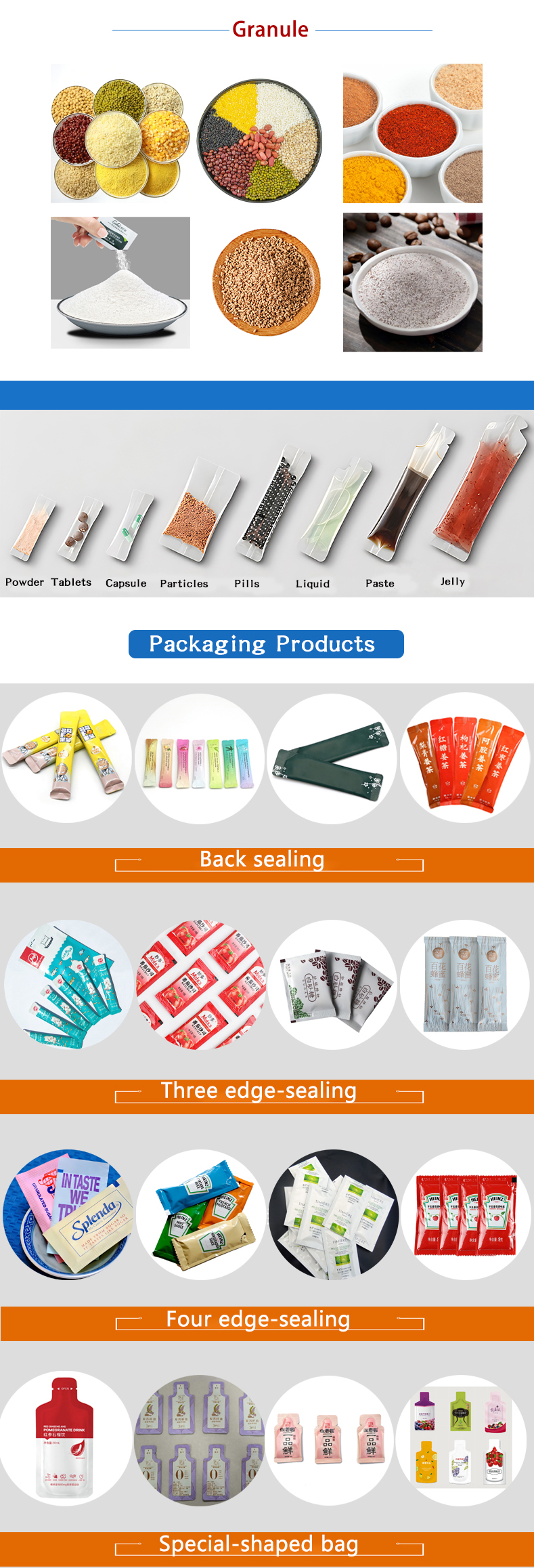 Automatic 3 in 1 Powder Tea Bag Coffee Packaging Machine within FK-1K Multifunction
