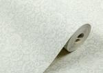 Sky Blue PVC Accurate Pressing Victorian Damask Wallpaper for Corridor , SGS