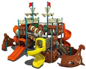 China pirate ship plastic swing sets,toddler outdoor play equipment,kids playground toys wholesale