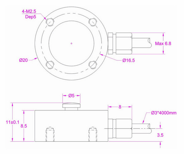 small_size_button_load_cell_10kg_20kg_50kg_100kg_200kg