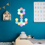 1Watt Remote Control Under Cabinet Light 4000K Honeycomb Wall Lamp