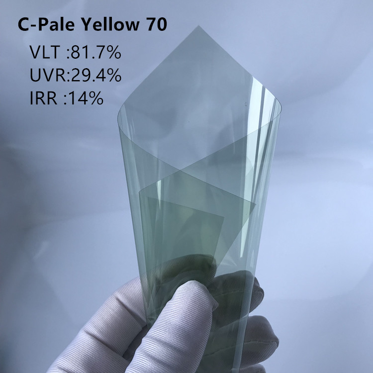 C-Pale Yellow 70 Nano Carbon Film Tint Privacy Protection Anti Scratch
