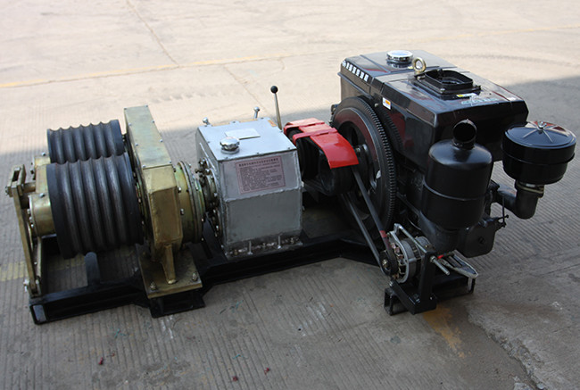 Rated Power 18kw Cableway Pulling Machine Equipment , 50 KN Cable Pulling Tools Equipment