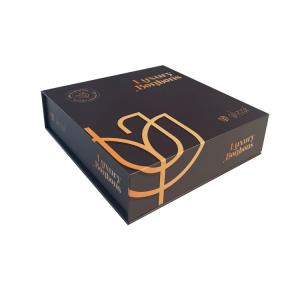 China Rigid Cardboard Chocolate Bonbon Packaging Magnetic Closure With Plastic Insert wholesale