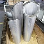 304 Stainless Steel Mesh Basket With Punched Sheet Water Treatment Filter