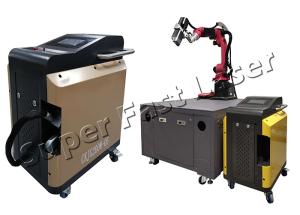 China Automatic Laser Rust Cleaning Machine 3D Vision Imaging Cleaning Robot wholesale