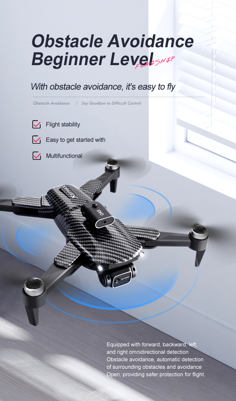 K818max 360 Degree Flip Drone Professional 4k Obstacle Avoidance Fpv Wifi Camera Electric for Intermediate Operators 122 g