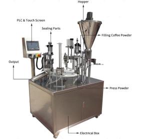 China 1 Heads Rotary 250KG Water Cup Sealing Machine 50g Plastic Cup Packing Machine wholesale