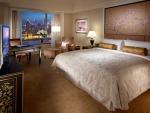 Luxury Five Star Mahogany Hotel Room Furniture With Lounge Chair Ottoman