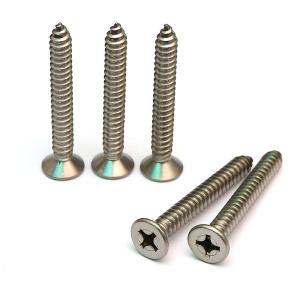 China 316 Stainless Steel Countersunk Flat Head Self Tapping Screws DIN7982 Corss Drive Socket wholesale