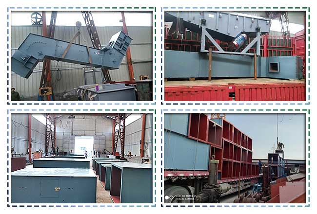 Carbon Steel Flat Idler Enclosed Side Wall Belt Conveyor 800mm Width