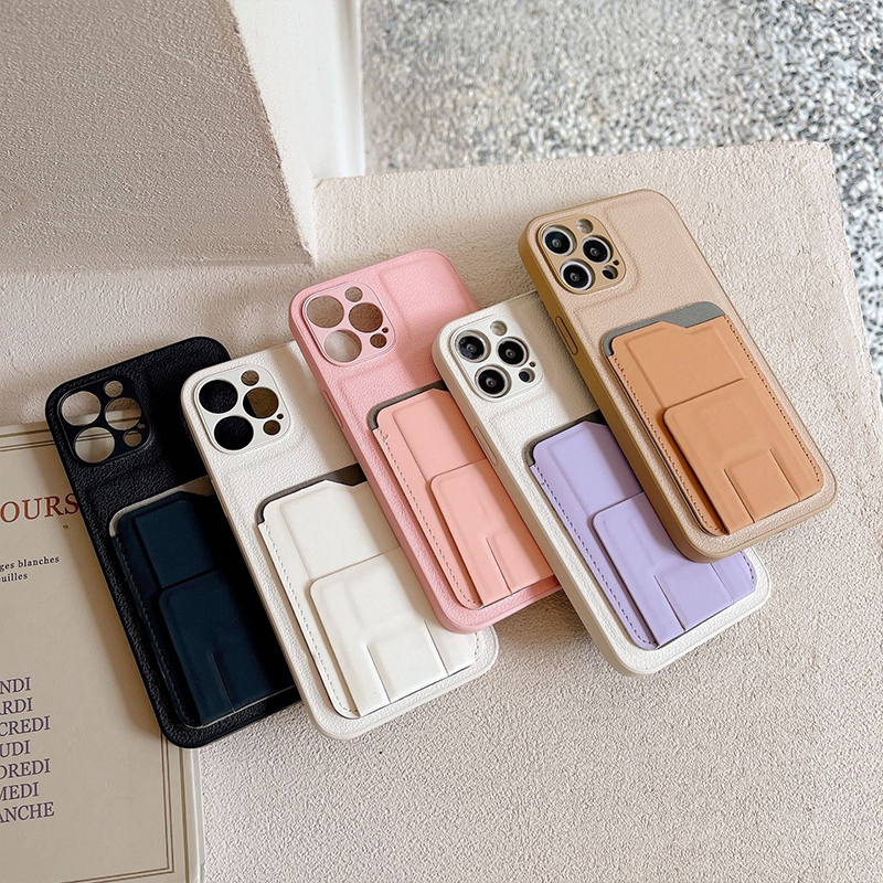 PU Leather Phone Cases for iphone 11 pro max 11 12 13 14 15 and With Holder