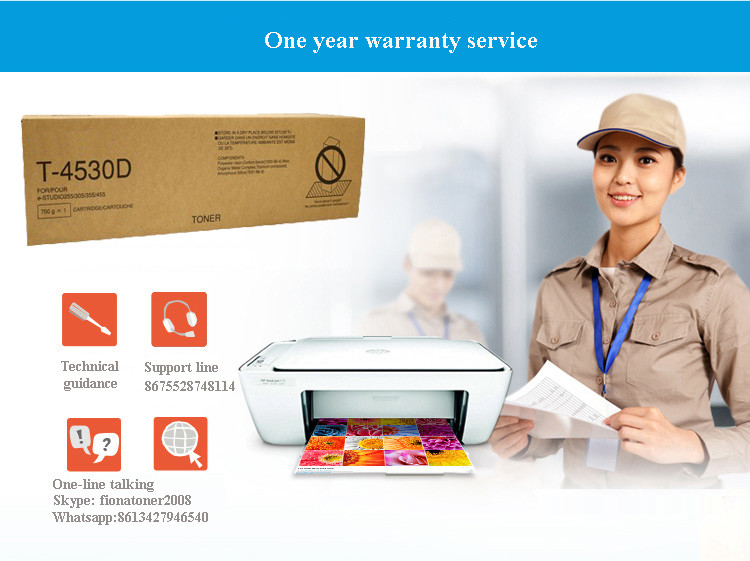 T-4530E Black Toshiba E-studio Toner , Toshiba Copier Toner 205L 255 305 355 455 205SE