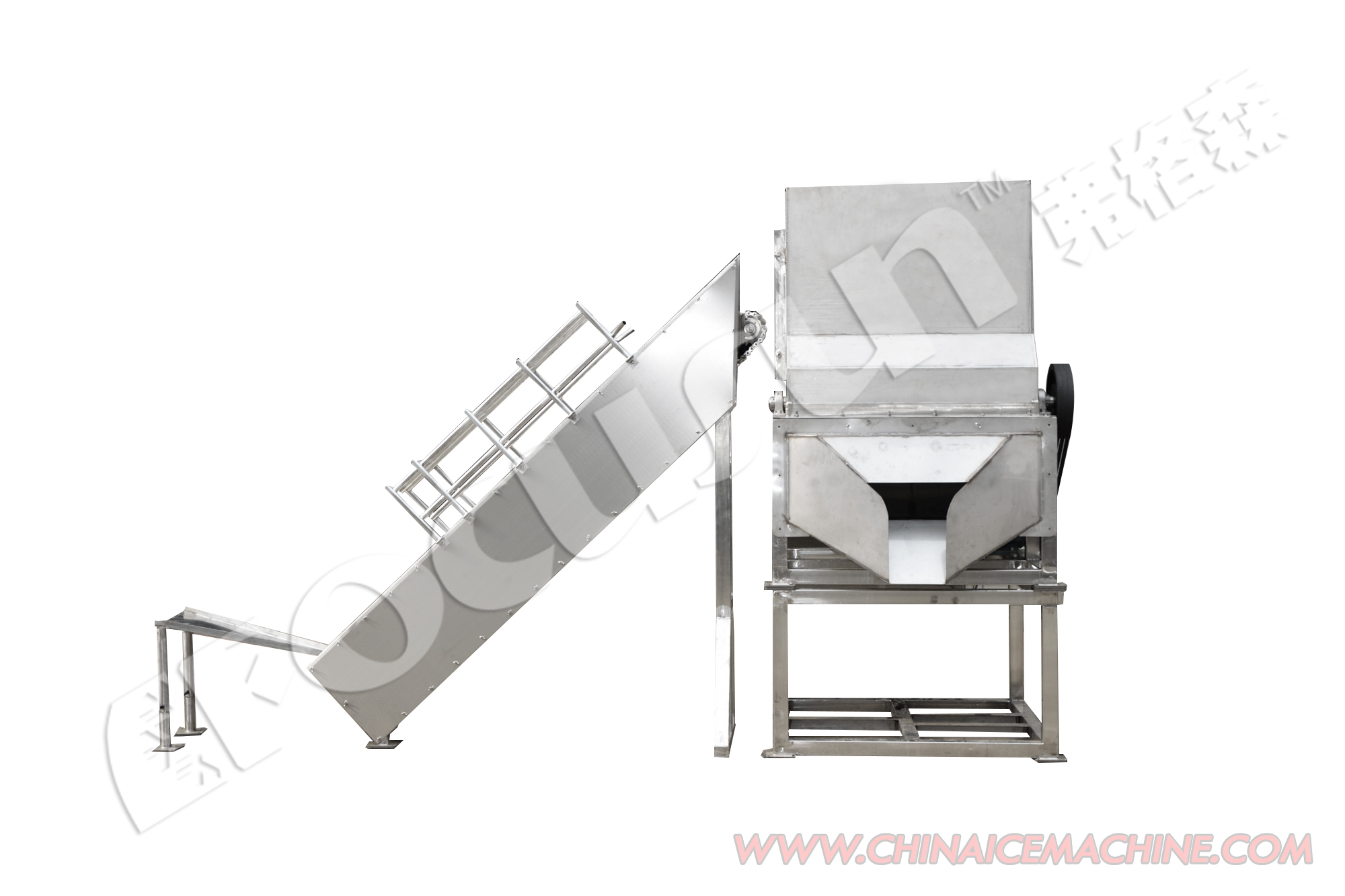 Heavy-Duty Stainless Steel Tube/Block Ice Crusher Machine with 650mL Container Volume