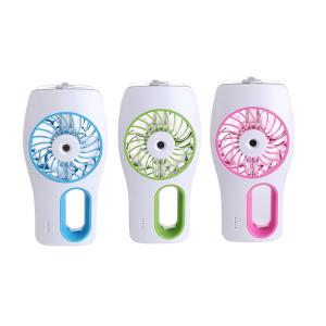 China Beauty skin spray cool air fan USB rechargeable hand held mist fan wholesale